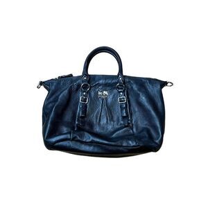 Coach Madison Black Leather Juilet F1220-21222 Hand Bag Purse